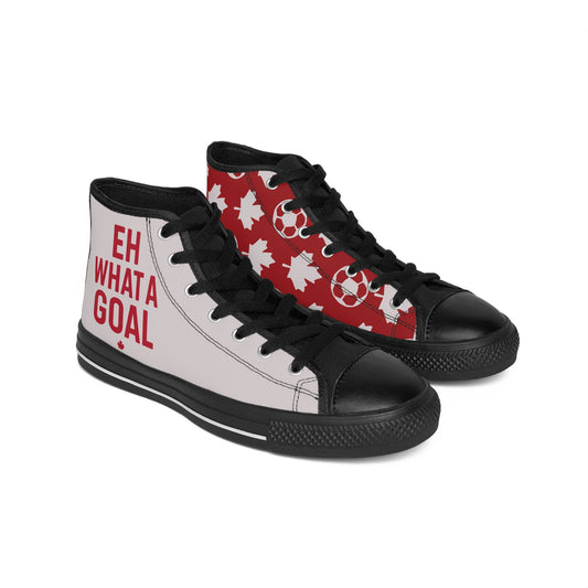 Canada Soccer High-Top Sneakers — “Eh What a Goal” One Nation One Goal
